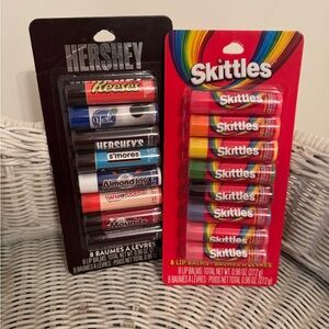 Skittles and Hershey's Lip Balm Set - Multicolor